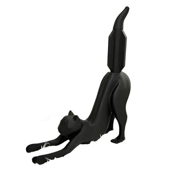 Tissue Rack Holder Stretched Kitten Shape Toilet Paper Roll Stand Easy Installation Bathroom Kitchen Napkin Organizer