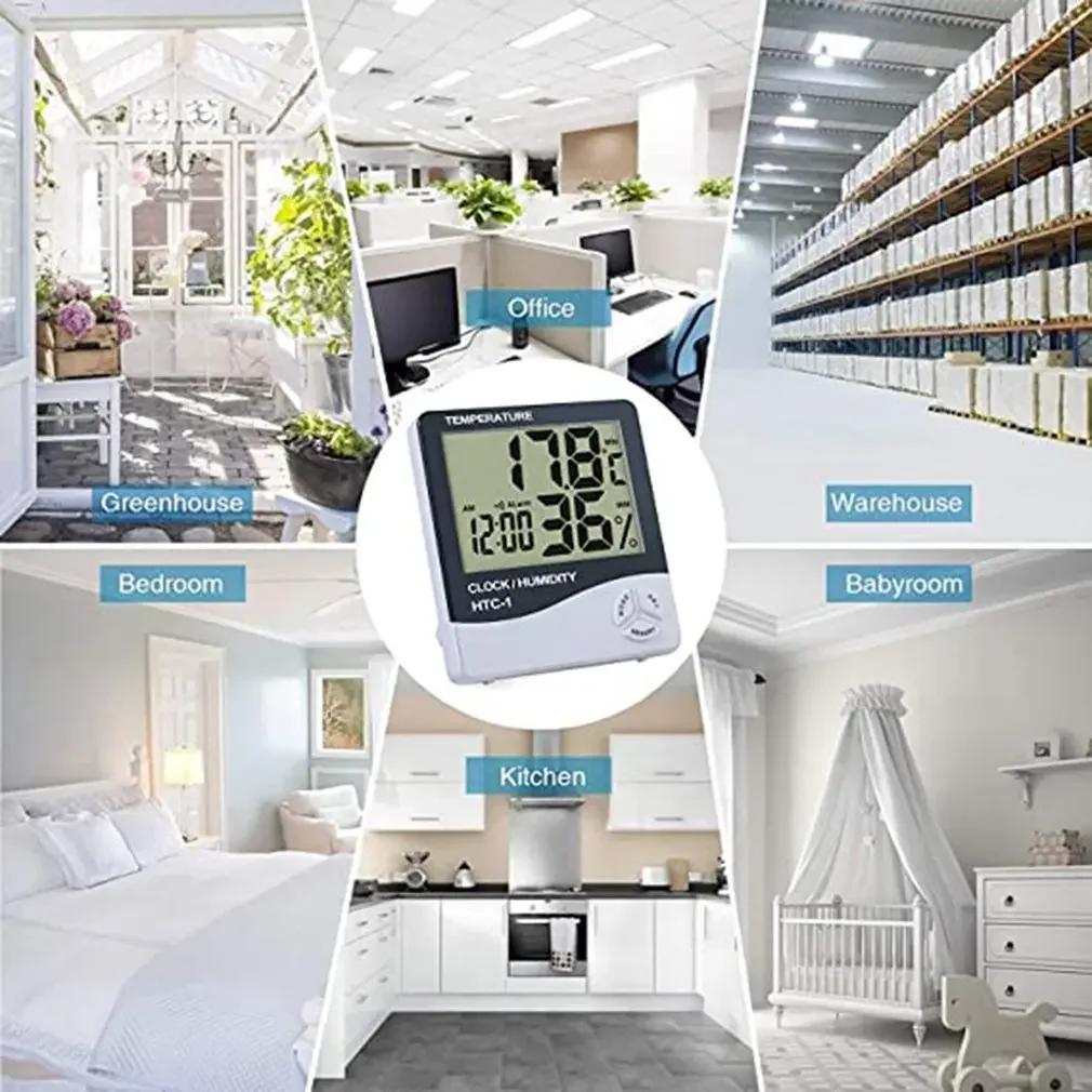 Mini LCD Digital Thermometer Hygrometer Indoor Room Temperature Humidity Meter Sensor Gauge Weather Station