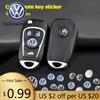 Für VOLKSWAGEN VW 5/10 Stück Volkswagen Auto Fernbedienung Schlüssel Logo Metall Emblem Aufkleber Für VW GTI Polo Golf Passat Tiguan Arteon Touareg