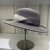 Flat top straw hat summer vacation seaside Panama straw hat French beach hat straw shading sun protection hat