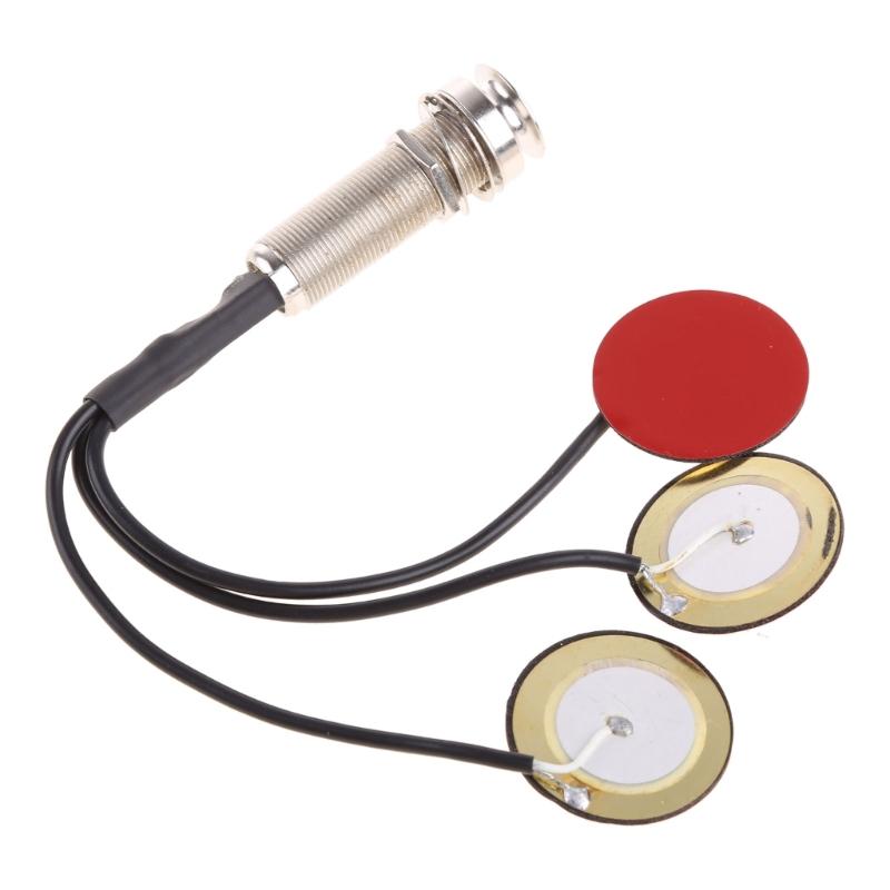 Premium Piezo Contact Microphone 3 Transducer Pickups with end pin jack for Kalimba