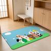 ANIME B-Brown Bear Floor Mat Absorbent Floor Mat Non-Slip Entrance Rug for Bathrooms Restrooms and Toilets