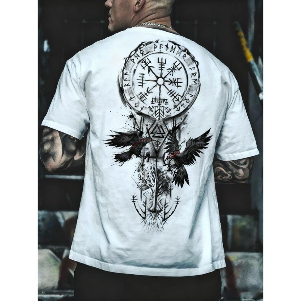 New Outdoor Street Style Men's Fashion T-Shirt 3D Textured Print Men's Fitness T-Shirt Casual Sports Short-Sleeve Top