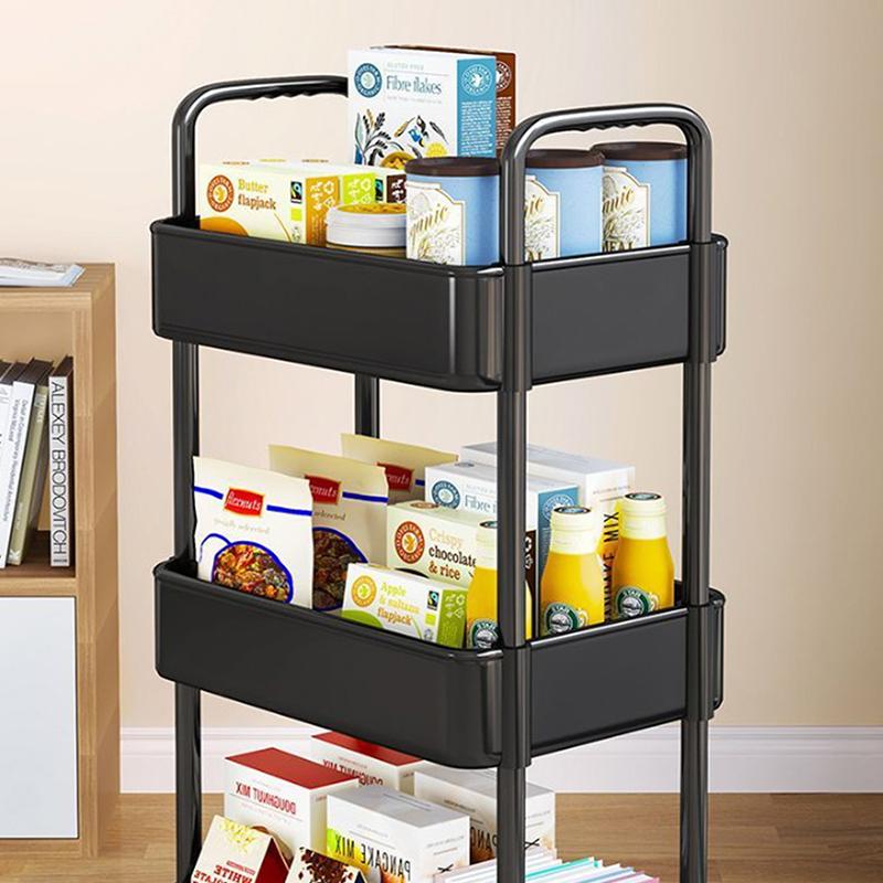 Organizatoare de bucătărie și raft de depozitare, cărucior de uz casnic cu roți, accesorii multifuncționale pentru casă, raft mobil, cărucior, raft de cărți