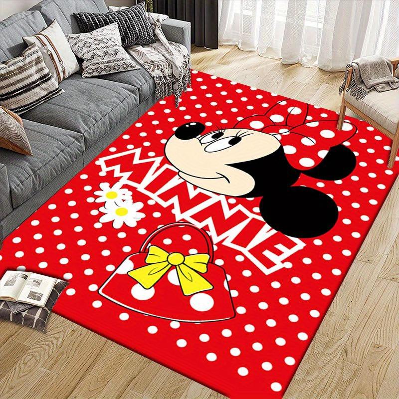 1 stuks Mickey Vloerkleed, Antislip Vloermat, Cartoonfiguur Ontwerp, Zacht Fluweel, Kamerdecoratie, Wasbaar Binnentapijt