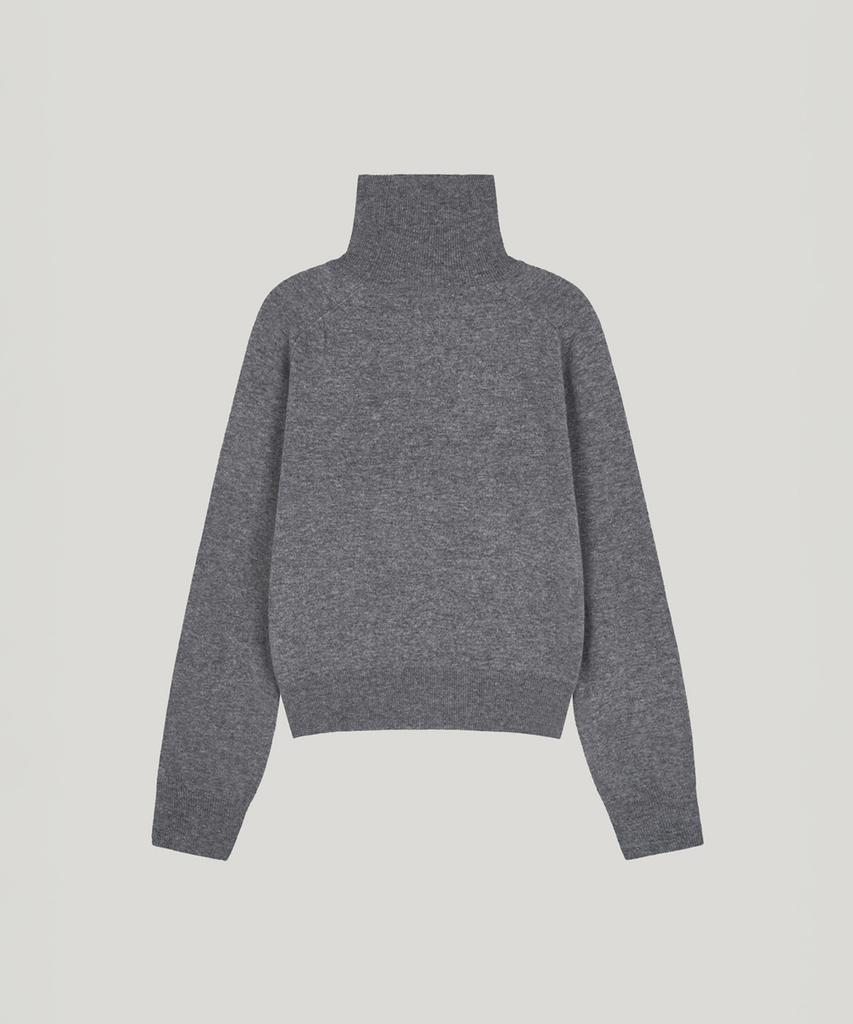 Poeteuseoul Wool Turtleneck Knit_Gray