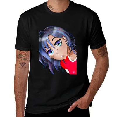Curious Anime Girl Tshirt Breathable Travel Tshirt