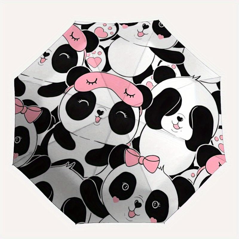 

1pc Panda, Cute Automatic Folding Umbrella, Portable & Foldable Design with 8 Ribs, Casual Outdoor Accessory yy250805060