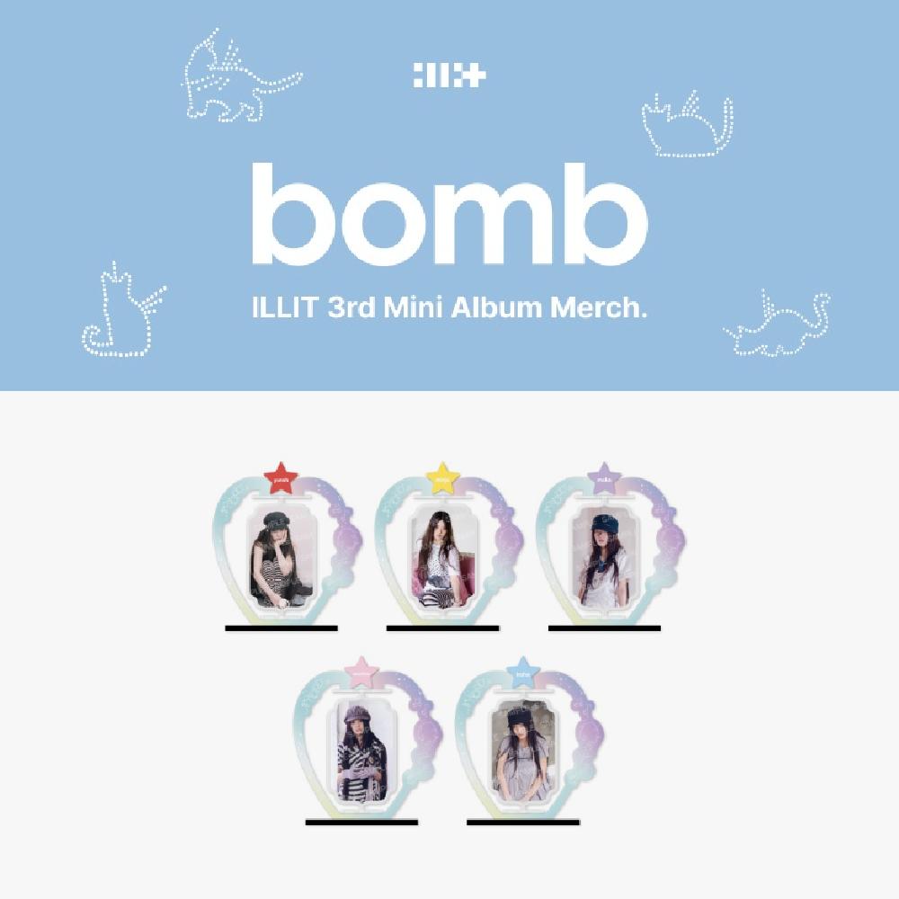 

Предзаказ ILLIT 3-й мини-альбом bomb Официальный мерч Turn Around Акриловая подставка YUNAH