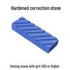 White Oilstone Sharpening Tool: Large & Small Striped Stones for Concave & Convex Blade Polishing