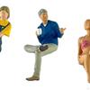 1/64 Diorama Figure Character Figurines Miniature Layout Street People Model for Boys Girls