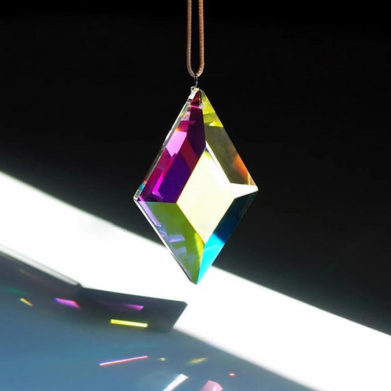 Crystals Wind Chime Prism Sun Catchers Handmade Jewellery Garden Hanging Pendant Rainbow Chaser Ornament Window Garden Decor