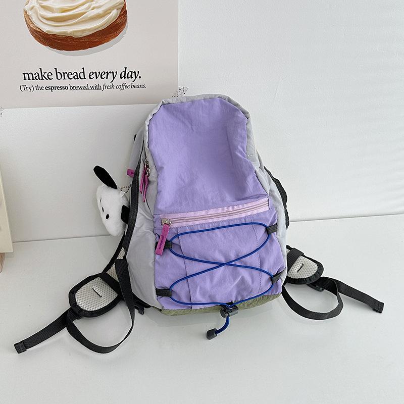 Schoolbag Japanese small schoolbag female ins wind cute drawstring mini backpack leisure travel lightweight outdoor travel backpack