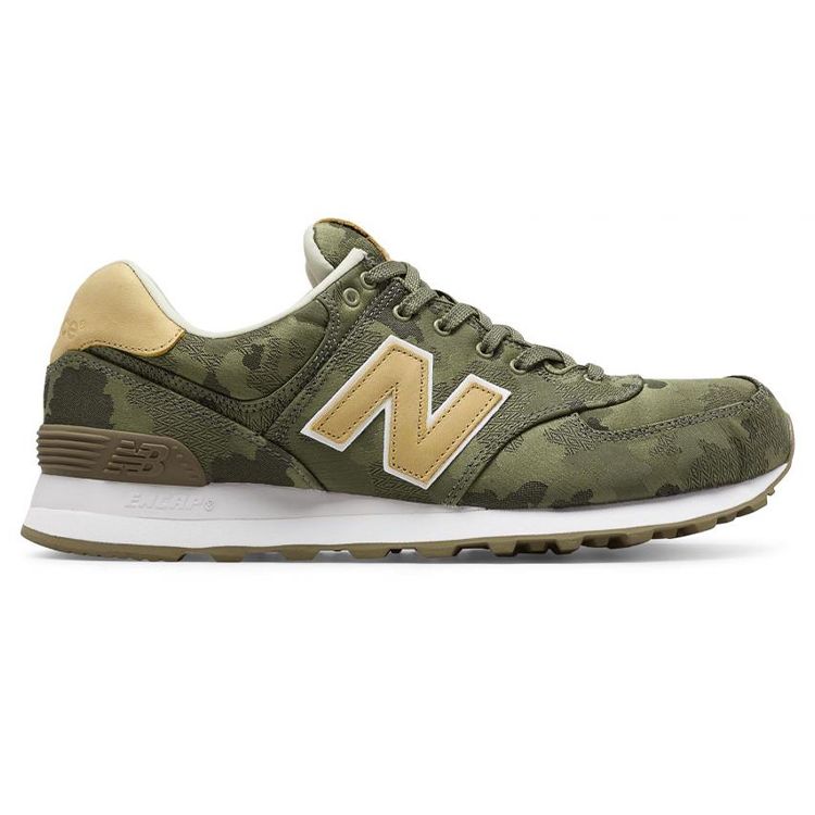 New Balance Nb 574 Comfortable Versatile Low-Top Marathon Running Shoes Men Sneaker Hidden-Green ML574CMC
