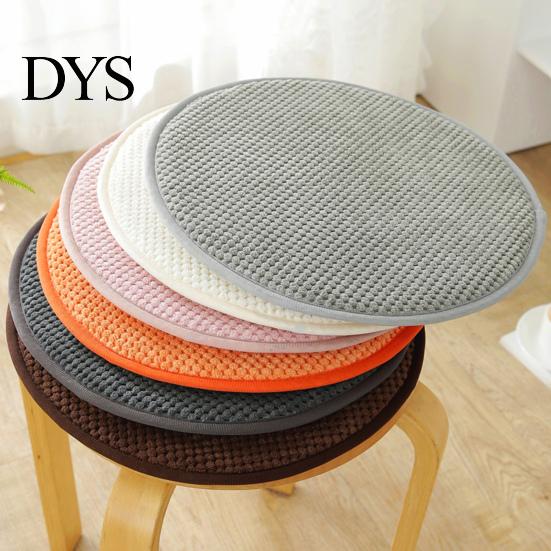 Corduroy Circular Seat Pad Round Stool Pad, 15.75" Non-slip Cushion Soft Sponge for Home Bar Stools Chair