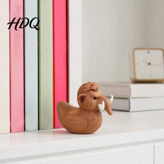 Durable Desktop Ornament Mammoth Duck Figurine 3D Printed Ornament Funny Healing Statue