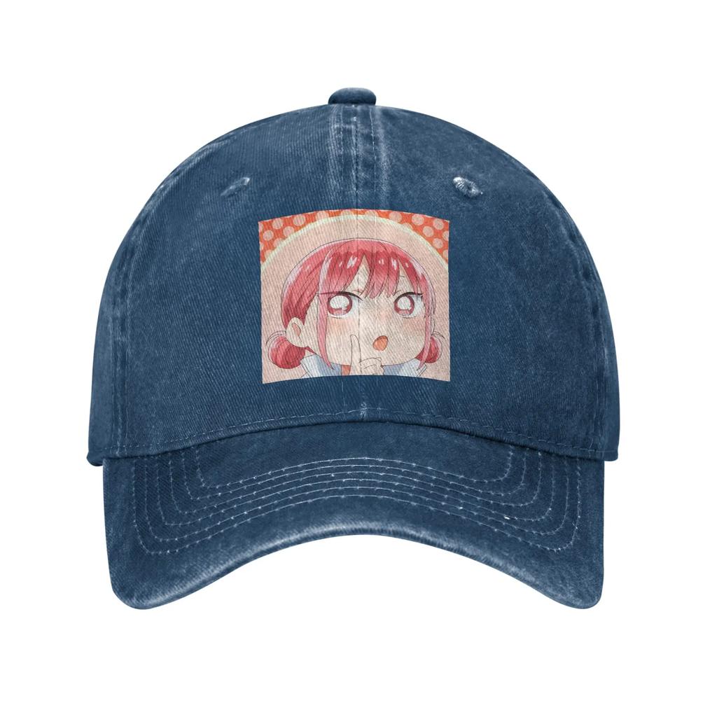 Blue Box Hina Chono Anime Denim Fabric Cap Casual Baseball Caps Adjustable Hat Summer Unisex Baseball Hats
