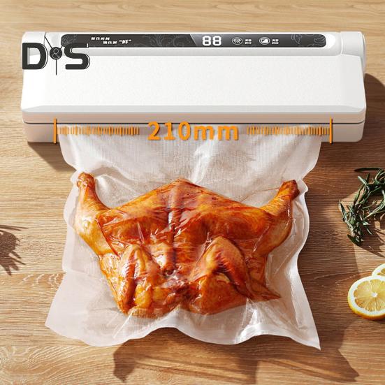 Food Vacuum Sealer Machine with Vacuum Bags Digital Display 60KPa Strong Suction Easy to Use Dry Wet Dual Use Vacuum Sealer