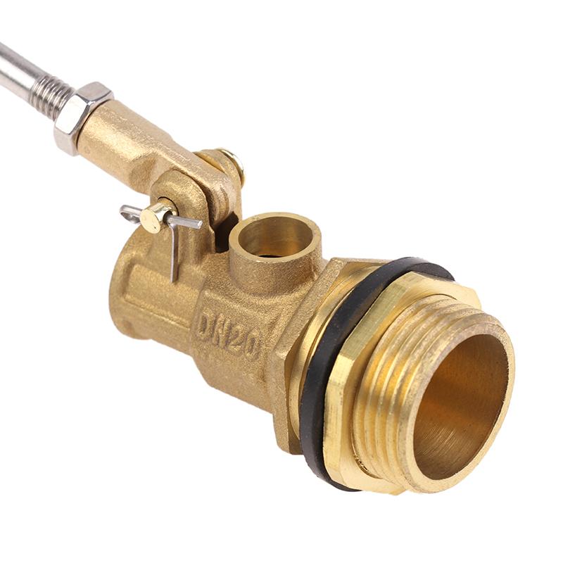1/2" 3/4" 1" Brass Float Valve Cold And Hot Water Tank Floating Ball Valve Toilet Valve Ss201 Stem Flow Control Cistern