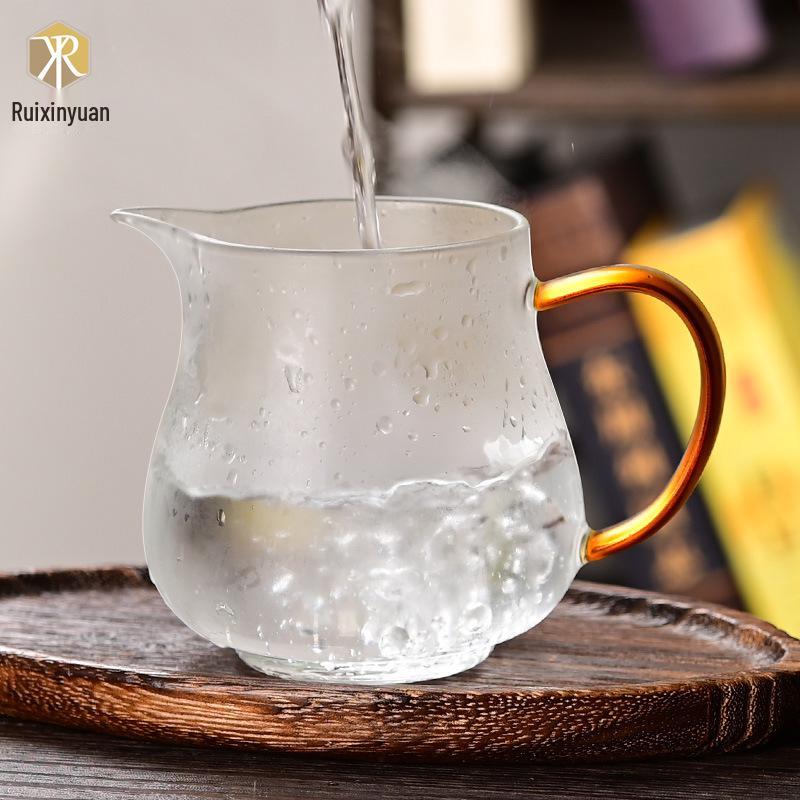 Heat-Resistant High Borosilicate Glass Gong Dao Bei with Handle - Thickened Gongfu Tea Separator Cup