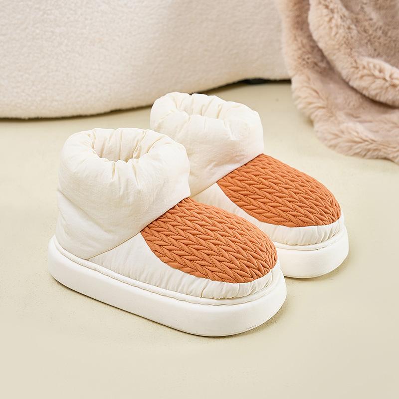 Men's Winter Fuzzy Warm Ankle Boots Waterproof Fur Lined Furry Slippers Non-slip House Slippers Home Shoes Indoor Outdoor Cozy Snow Boots for Male