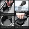 For Tesla Model Y Juniper/Launch 2025 Center Console Water Cup Pad Anti-slip Pad Rear Row Cup Holder Pad Interior Accessories