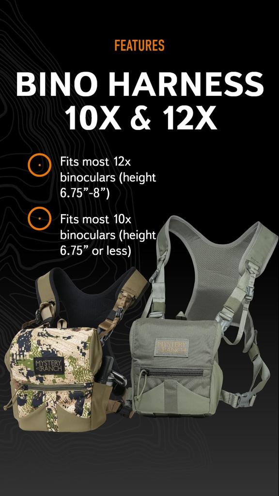 Mystery Ranch Binocular Harness 12x Chest Rig Binocular Case Tactical Pouch Wild Country Hunting Optifade Bino Harness 12x Outdoor, Subalpine,