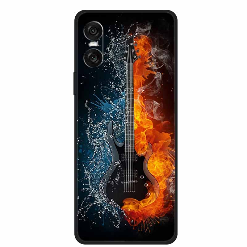 

For Sony Xperia 10 VI Case Soft Silicone Cover Rose Flower TPU Phone Case for Sony Xperia10 VI Cool Cartoon New Shockproof Capa Xperia 10 VI