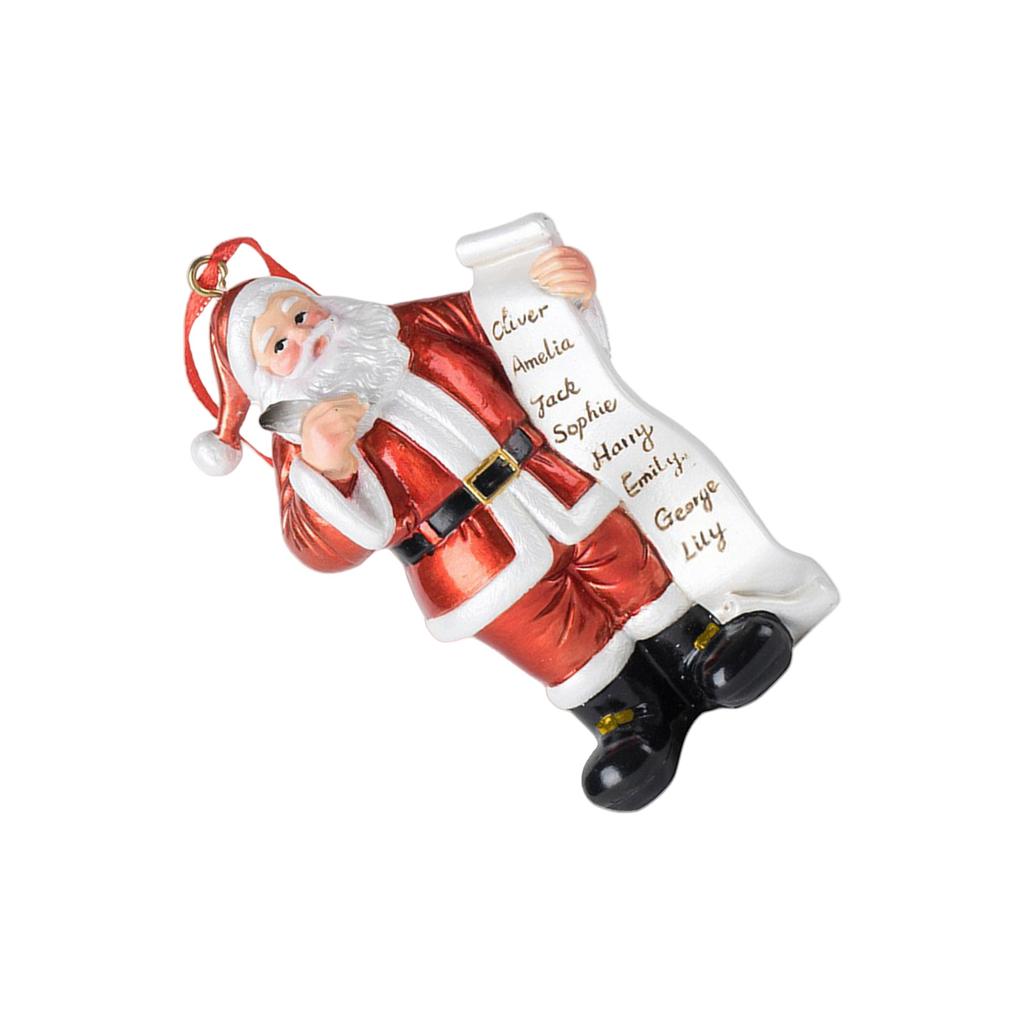 Christmas Tree Ornaments Santa Pendant Hanging Ornament For Indoor Outdoor Holiday Party Decorations