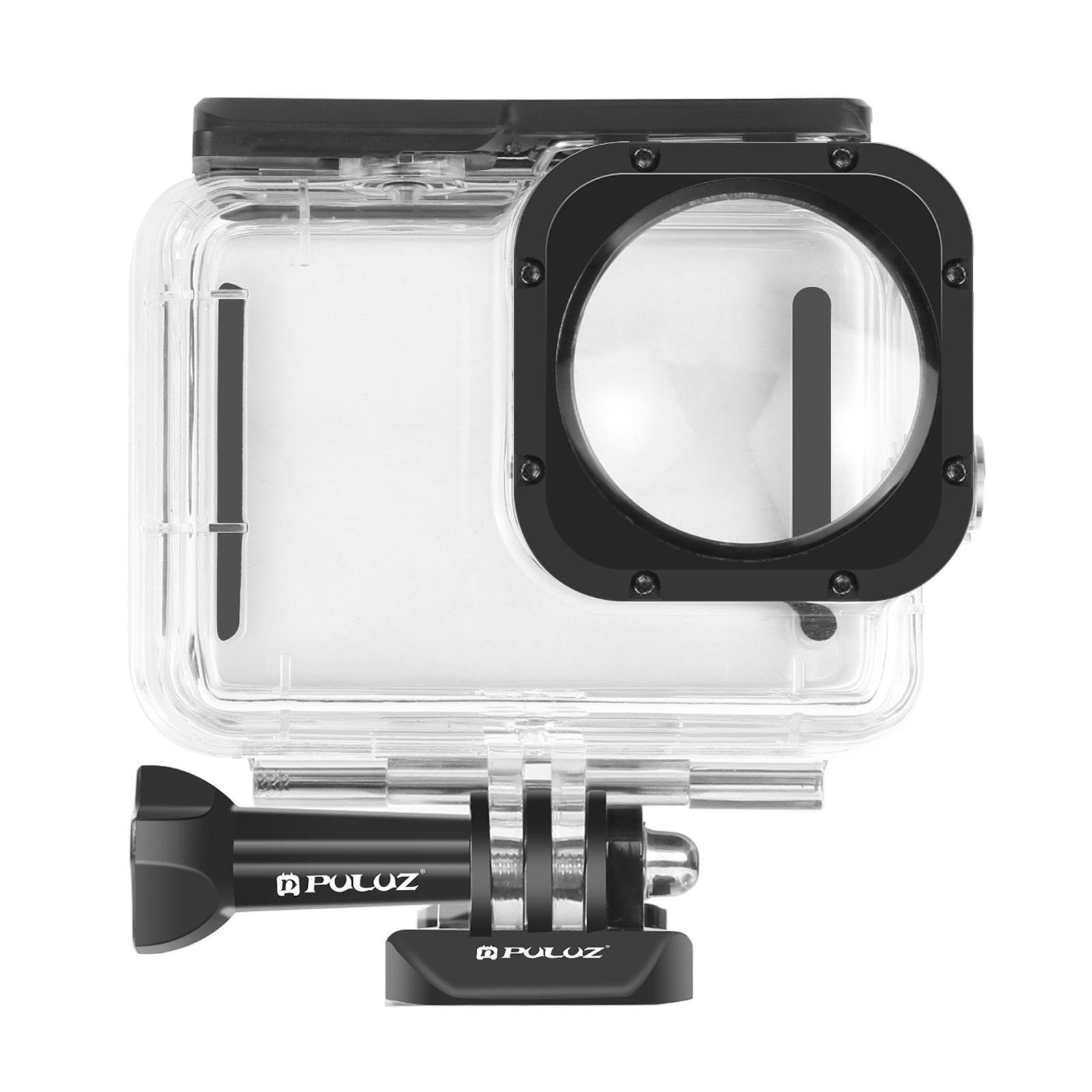 PULUZ PU559 For GoPro HERO11 Black/10 Black/9 Black Waterproof Case Max Lens Mod 40m Underwater Housing with Mount Base A
