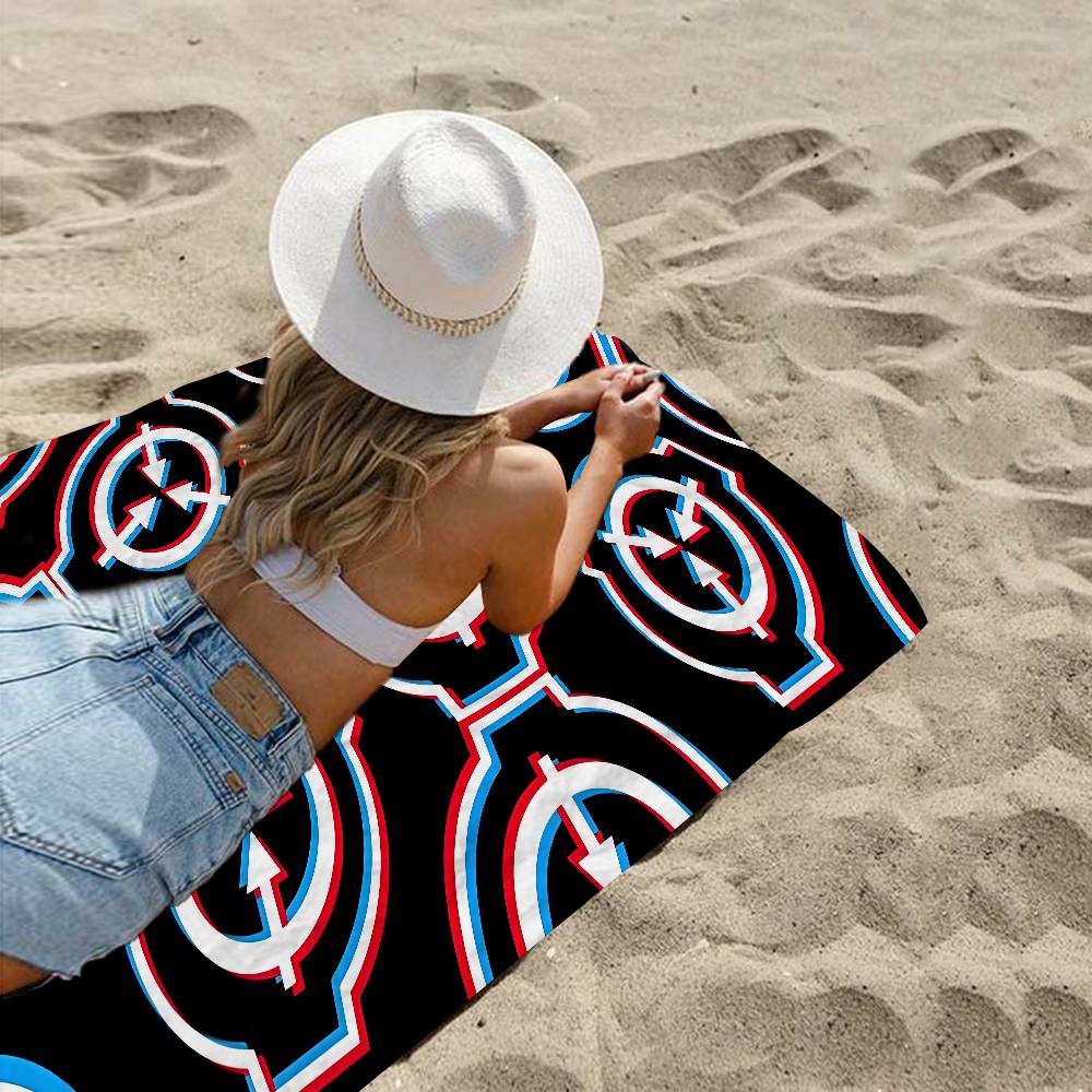 Popular Scp F-Foundation Game Foundation Beach Swimming Towel Soft Absorbent Washcloth Children's Gifts For Travel Camping Gym