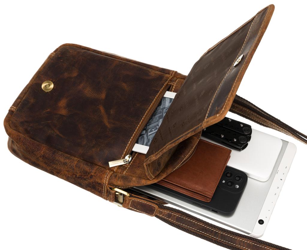 Leather bag PTN 502-TMH-6587 Tan