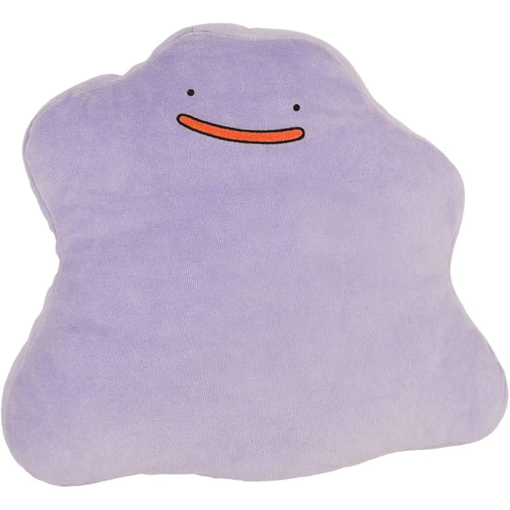 Sanei Boeki Pokmon Ditto Plush Cushion Soft Toy W361232cm Collectible Merchandise