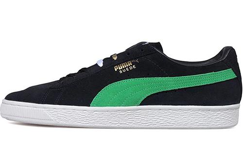 PUMA X Xlarge 50 Suede Low  Black Green  366307-01 35.5