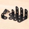 10Sets Furniture Fastener Corner Brace Joint Iron Shelf Support Bracket Durable Angle Bracket