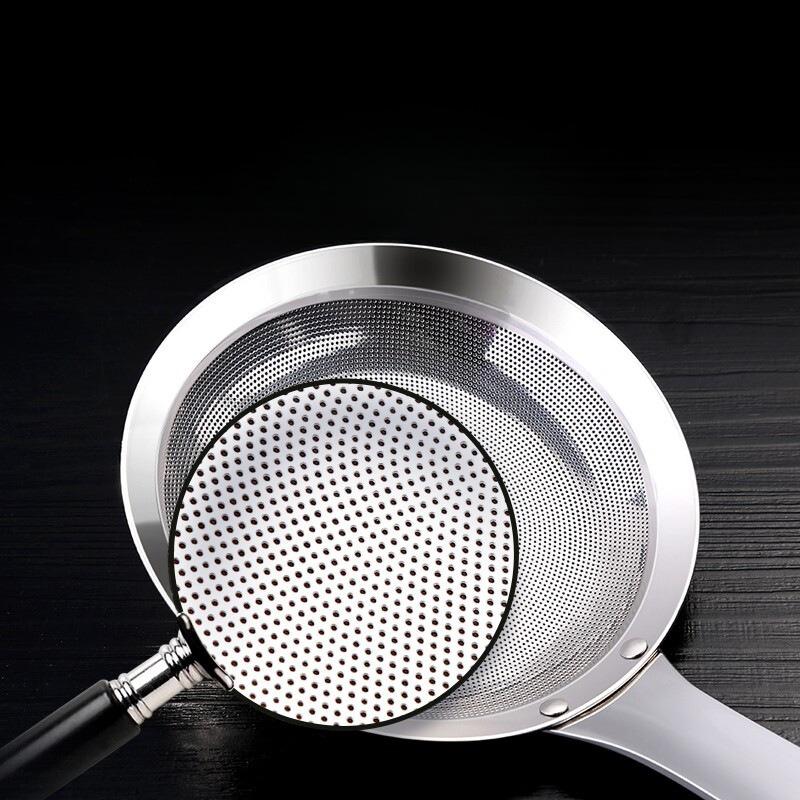 Strainer Mesh Skimmer Spoon Hot Pot Baking Kitchen Ladle Colander Stainless Sifter Sieve Steel Tea Filter Flour Fine Food Sugar