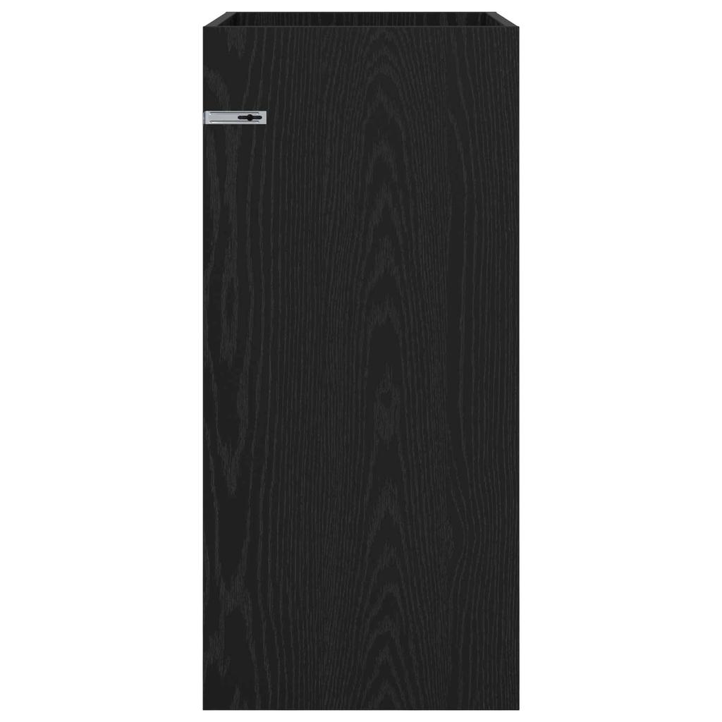 Bathroom Vanity Unit Black Oak 56 x 37.5 x 81 cm Particleboard