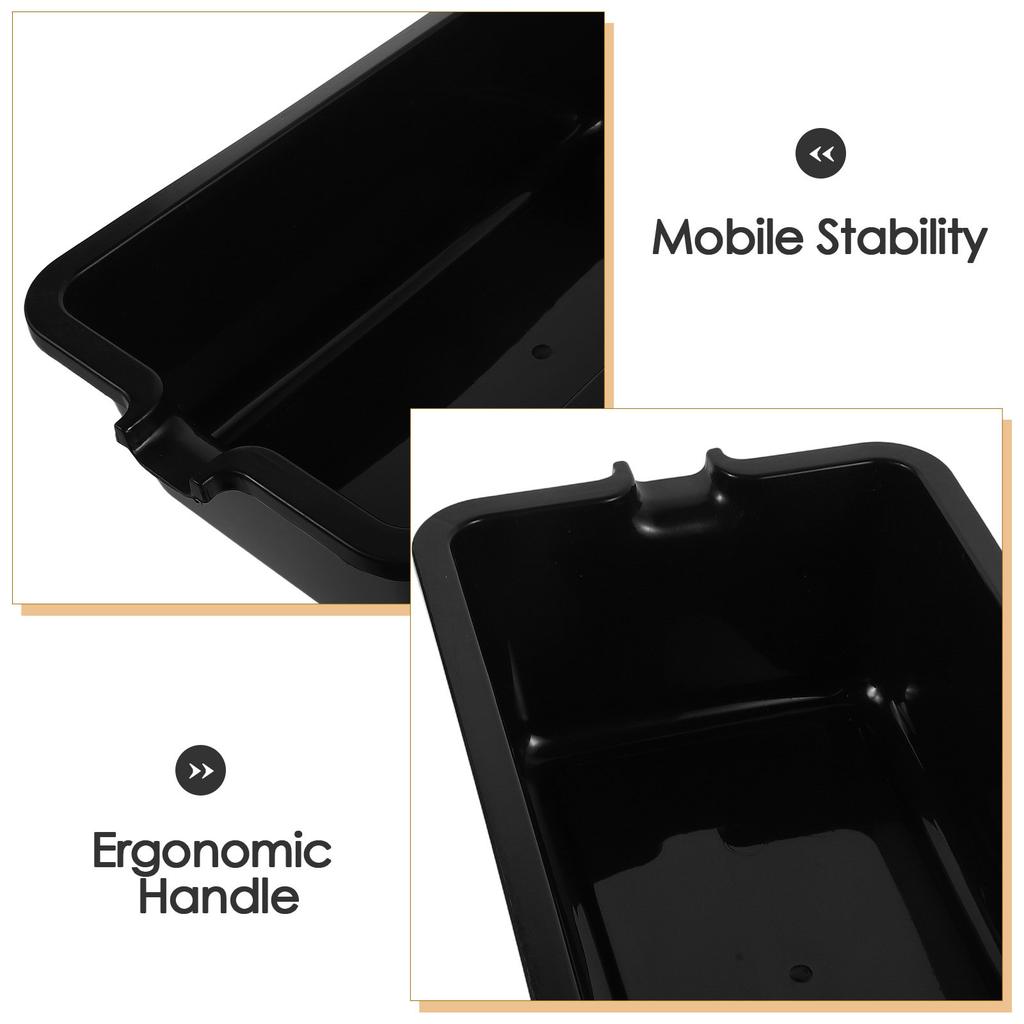 6L Large Capacity Engine Oil Drain Pan Heavy Duty Wear-Resistant Plastic Drip Tray for Car Motorcycle Commercial Vehicle Oil