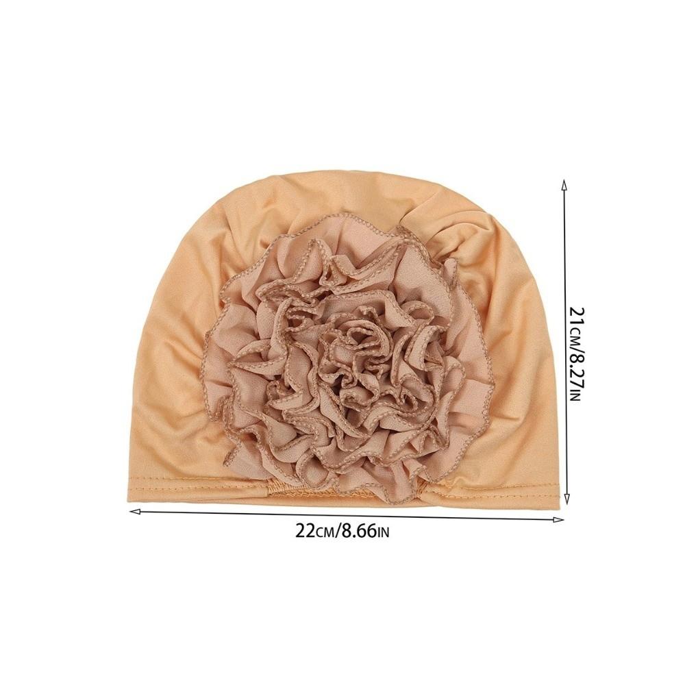 Wrap Style Flower Turban Hat Elastic Islamic Headband Fashion Hijab Caps  Hair Loss