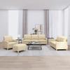 VidaXL Sofa Set with Cushions 4 Pcs, Sofas with Armrests and Backrest, Furniture Set with Footrest 3201252