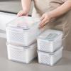 Food Storage Box for Fridge Fruit Storage Container with Removable Colander Leakproof Produce