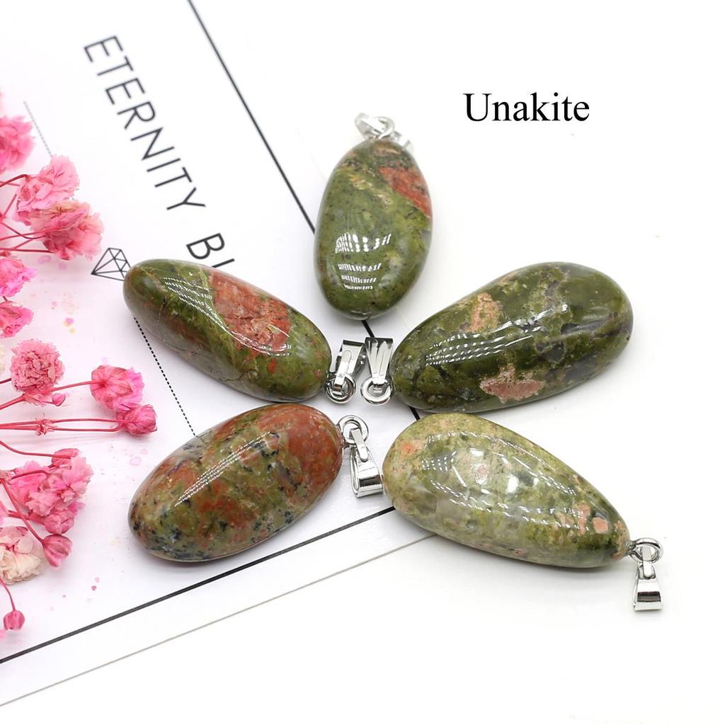 5 st, Böhmisk Reiki Healing Kristallhänge, Unik Energi Natursten Agat Ädelsten Berlocker för DIY Halsband Nyckelringstillbehör Hantverk Gåvor