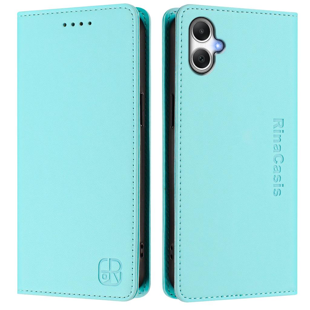 For Samsung Galaxy A05 4G Leather Case RINACASIS RC01 Phone Cover with RFID Blocking Wallet Stand