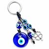 [Dzannc] Nazar Bonju Keychain Glass Blue Evil Eye Amulet Nazar