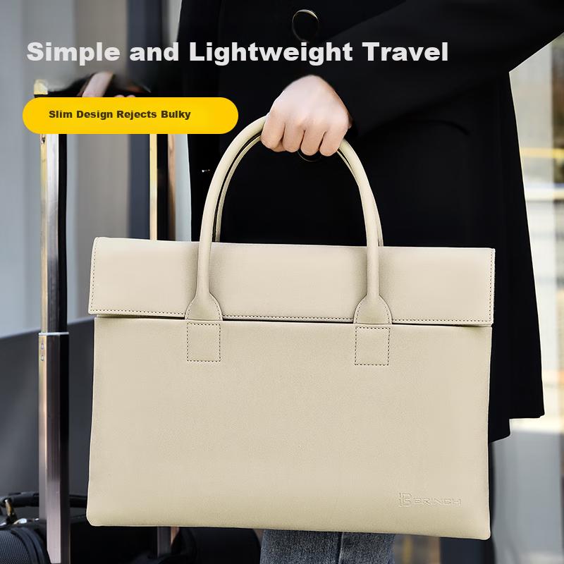 BRINCH Laptop Bag for Women, 12/13.3 Inch Handheld Commuter Business Laptop Bag Compatible with Apple And Huawei Laptops