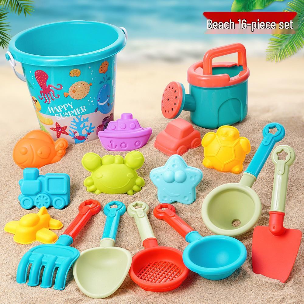 Xinhang Children's Beach Sand Toy Set: Bucket, Shovel, and Tools
