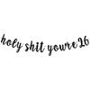 Holy S You're 26 Banner -Funny 26 Years Old Birthday Decorations, Funny 26&Fabulous, Cheers To 26 Years Supplies, Men/Women's 26th Birthday Party