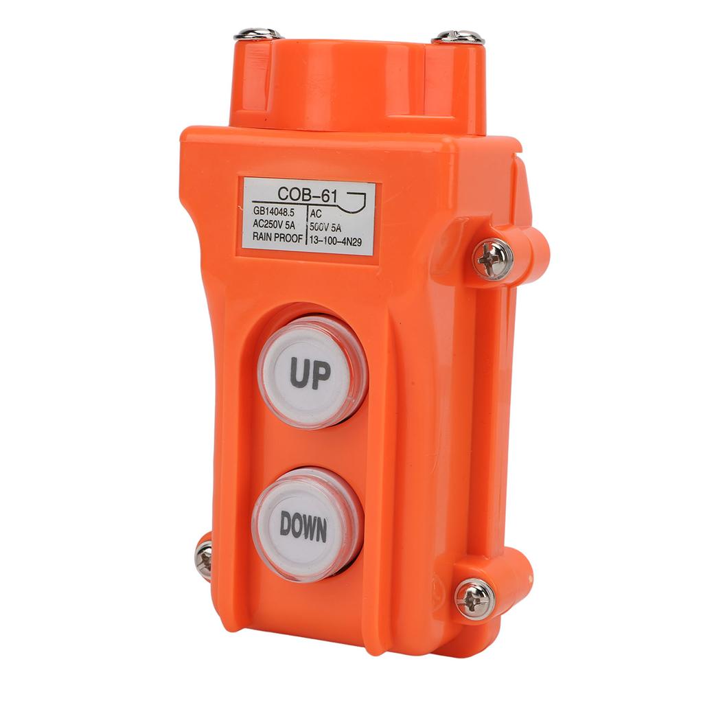 Crane Controller AC250V AC500V 5A Easy To Use Rainproof Small UP Down Hoist Push Button Switch