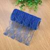10 Yard   Wedding Party Decoration Table Runner Chair Sash Floral Lace Tulle Roll (Red)
