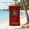 Atlanta United Custom Name Printed Beach Towel Personalized Soft Towel For Swimming Beach Travel